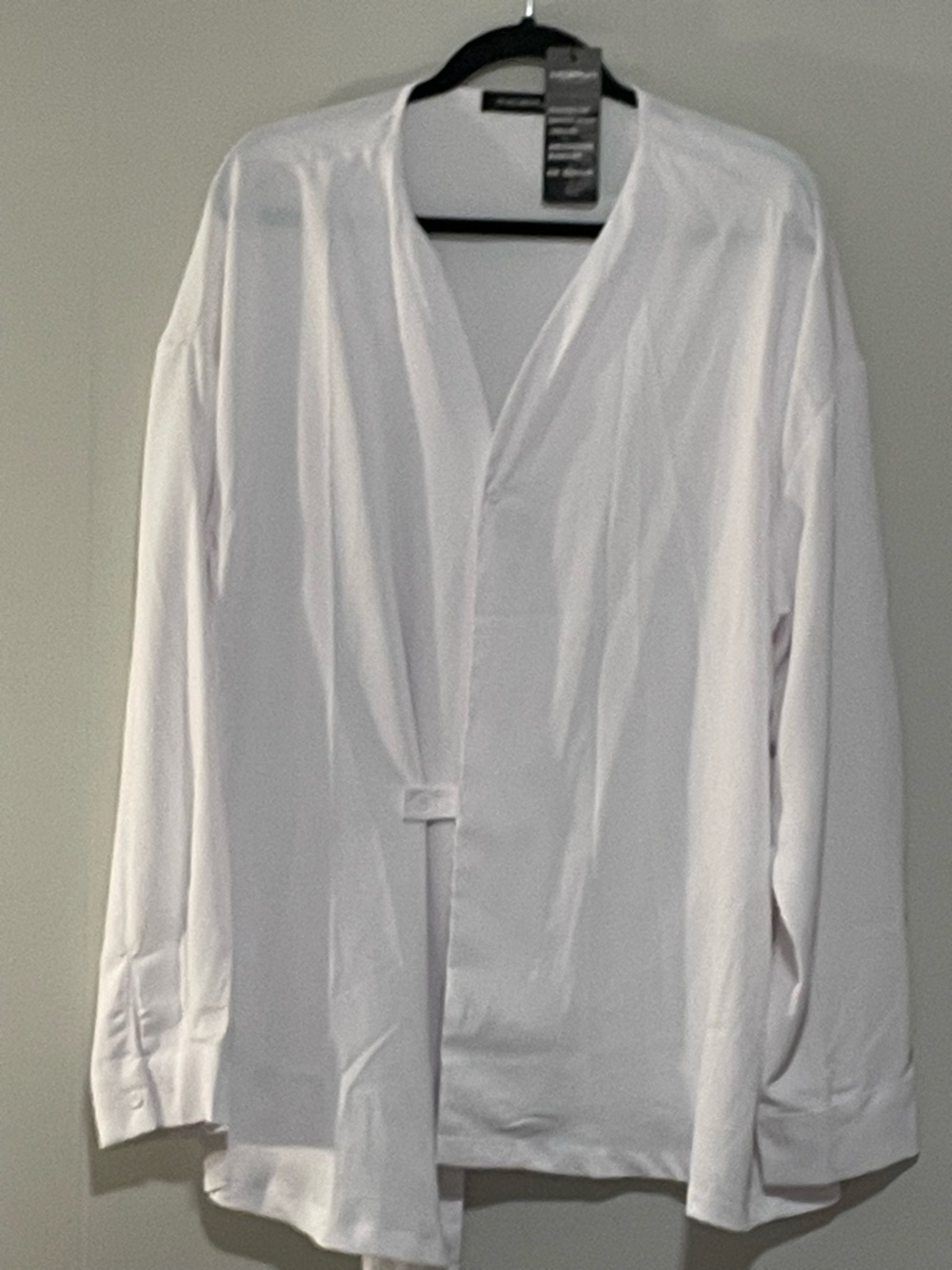 Mens white Open-Front Jacket - Unbranded Item # 11453 - Picture 2 of 3